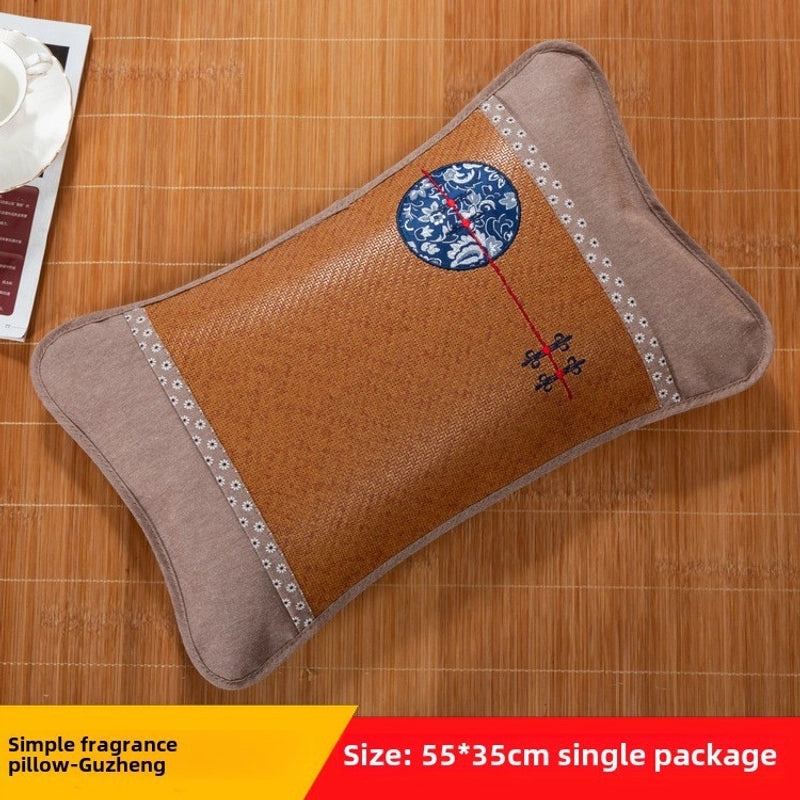 Summer Bamboo Rattan Pillow Breathable Buckwheat Neck Cushion for Adults Dorm Room|Home & Living > Bedding > Pillows