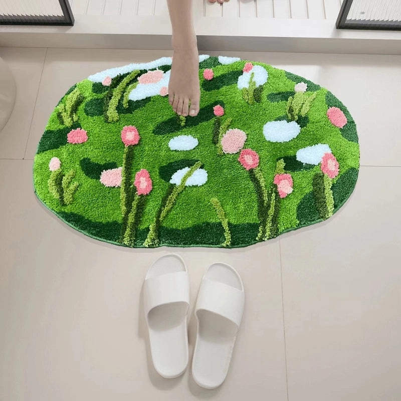 Starry Sky Floral Polyester Rug for Home Décor & Cleaning Supplies | Home & Living / Cleaning Tools