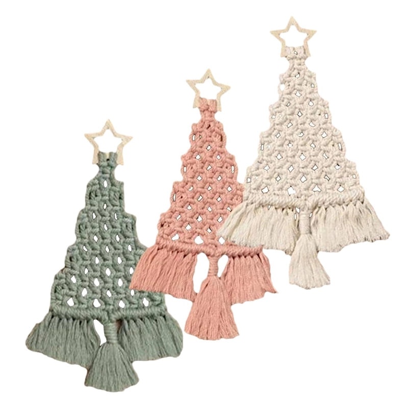 DIY Christmas Tree Kit Cotton Rope Woven Handmade Craft Material Package In Stock|Handmade Crafts & DIY Kits