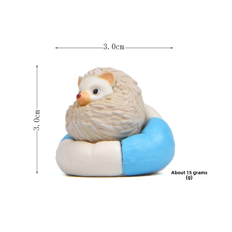 Miniature Sitting Hedgehog Sofa Doll DIY Home Garden Decor | Home & Garden Miniatures