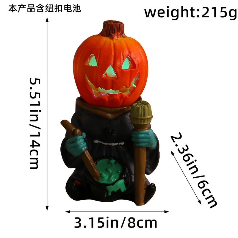 Halloween Resin Color Block Ornaments for Holiday Festival | Seasonal Decor