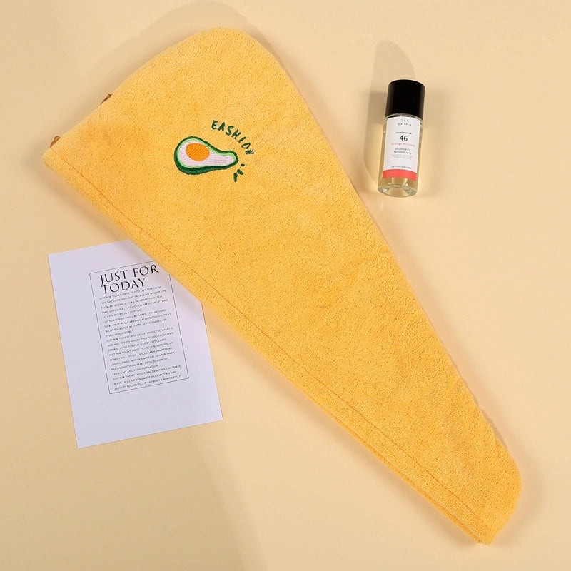 Super Absorbent Coral Fleece Ladies Quick-Dry Turban Cap Double-Layer Shower Hair Towel|Bath Accessories