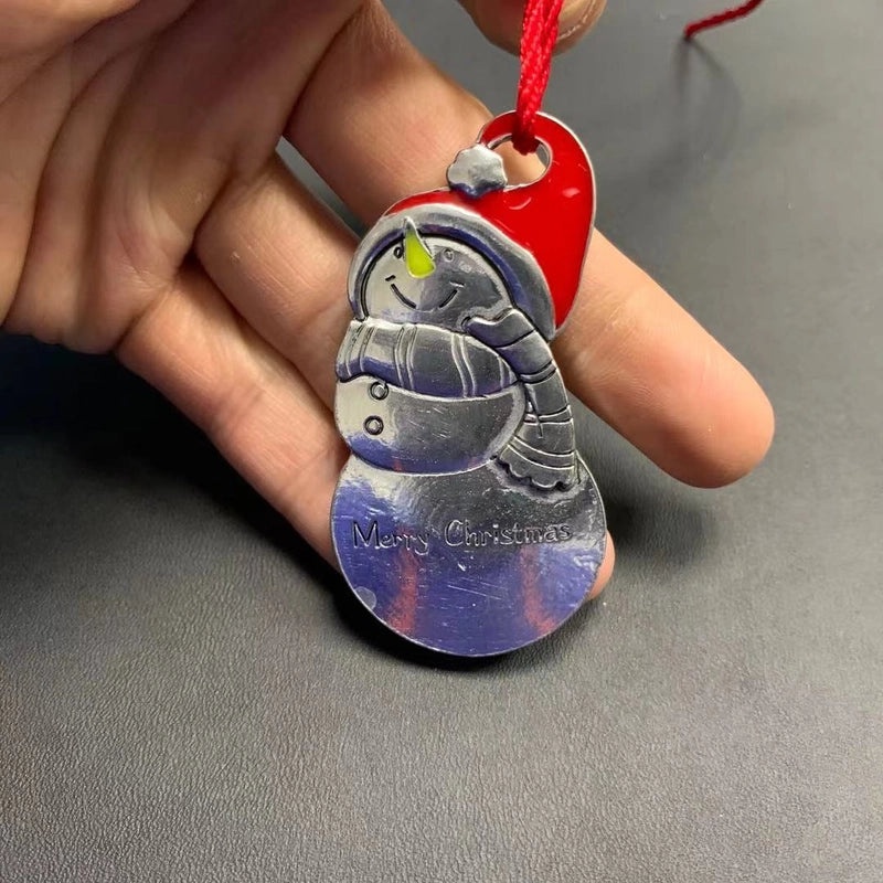 Christmas Tree Snowman Santa Claus Pendant Holiday Metal Charms | Christmas Jewelry