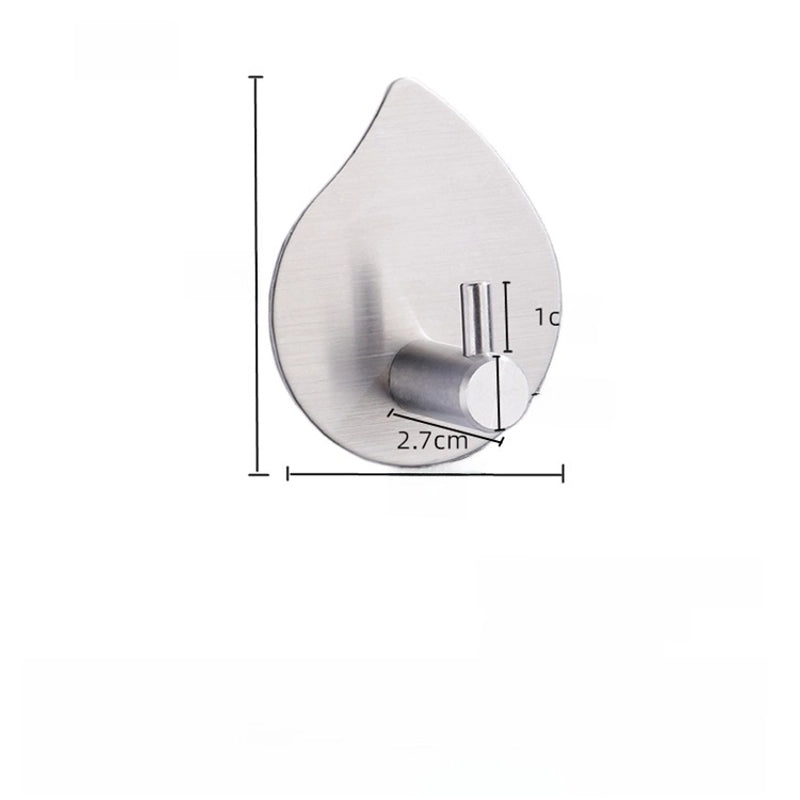 Punch-Free Stainless Steel Wall Hook for Bathroom Clothes Coat Door Hanging|Home Storage & Organization