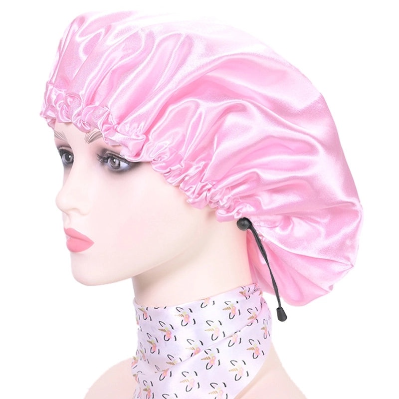Vacation Waterproof Cartoon PE Shower Cap for Hair Protection|Bathroom Accessories