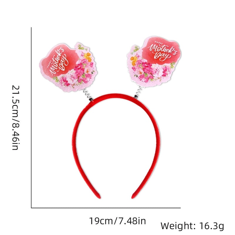 Mother's Day Carnation Floral Headband Party Decoration Photography Prop | Hair Accessories