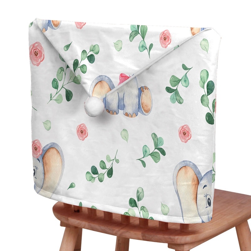 Christmas Plush Chair Back Cover Elephant Design | Home & Living / Holiday Decor