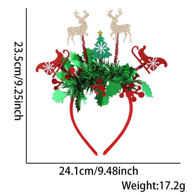 Christmas Cute IG Style Snowman & Elk Felt Hair Band Party Accessories|Holiday Hair Accessories