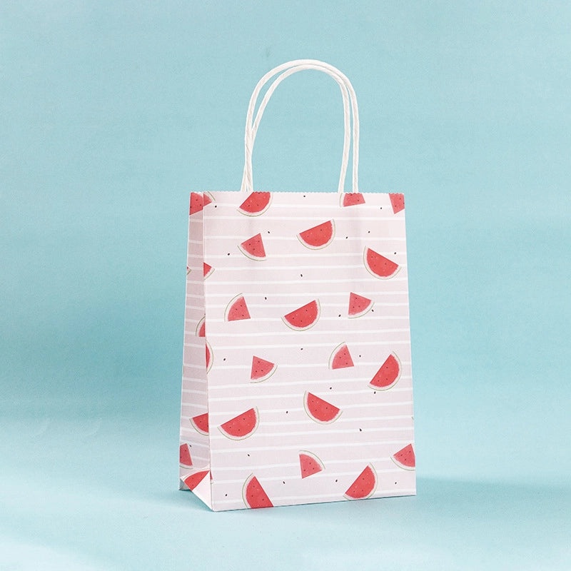 Cute Animal Fruit Heart Kraft Paper Birthday Gift Bag Party Wrapping Supplies 1 Piece|Gift Bags & Wrapping Supplies