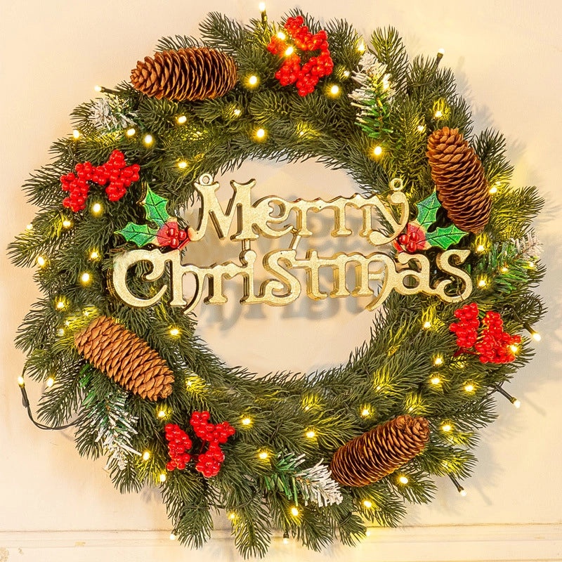 Christmas Rattan Garland 40CM 50CM 60CM Festive Holiday Decoration for Home|Christmas Decorations