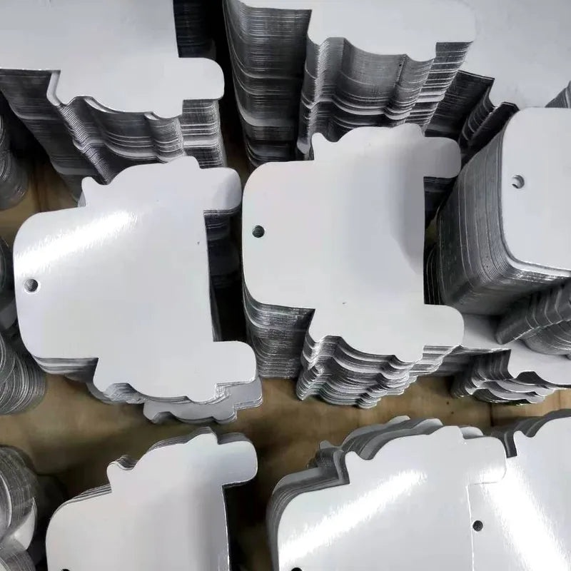 0.8mm Double-Sided Sublimation Christmas Pendant Blank for DIY Thermal Transfer | Jewelry & Accessories