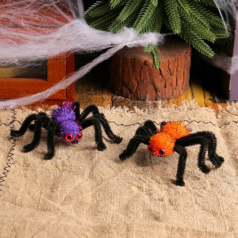 Halloween Spider Hairball Hairpin with Iron Wire for Party Festival | Hair Accessories