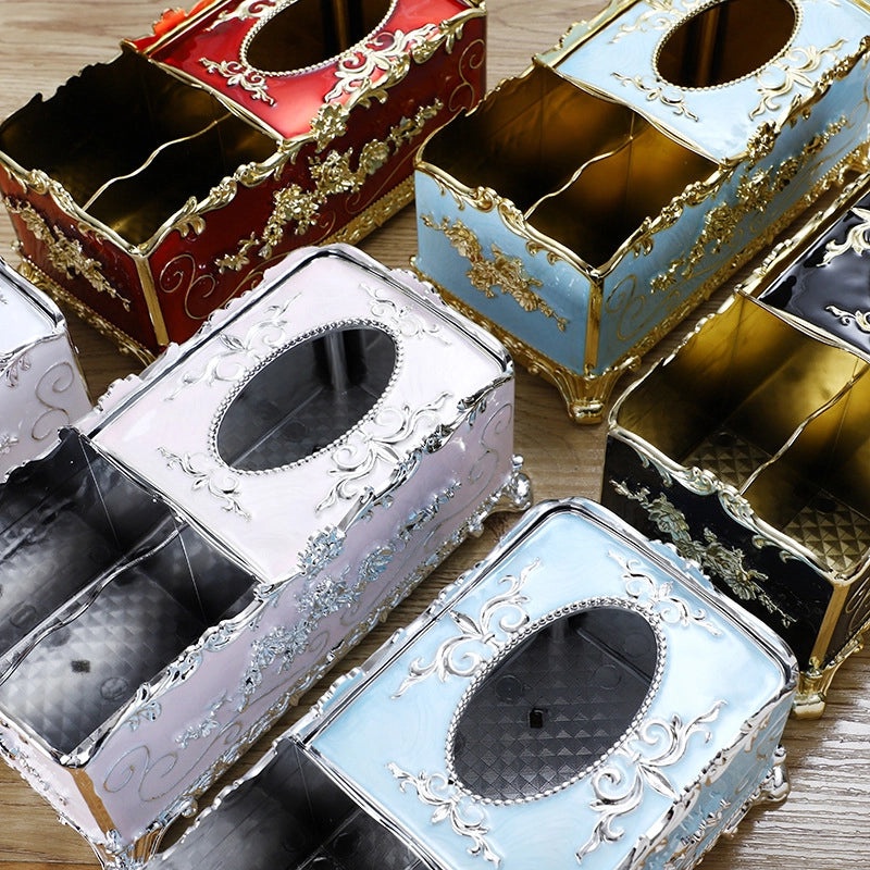 Elegant Minimalist Solid Color Plastic Tissue Box Holder|Home Decor & Storage Solutions