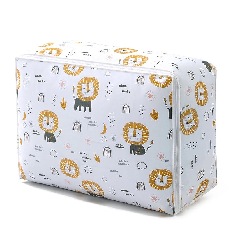 Modern Minimalist PEVA Zipper Quilt Storage Bag Cube Dustproof Household Clothes Organizer|Home Storage Organizers