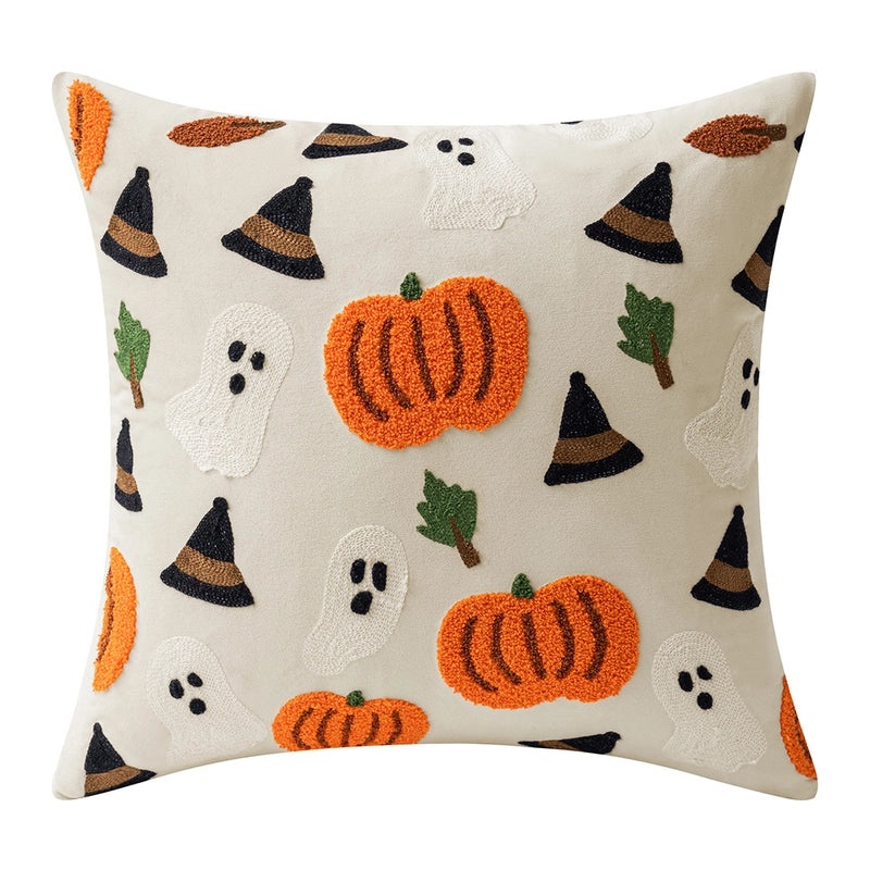 Halloween Minimalist Letter Polyester Pillow Covers for Couch Sofa Decor|Home Decor Pillows