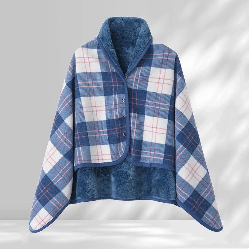 Cozy Polyester Lattice Shawl Blanket for Casual Use|Home Textiles & Bedding