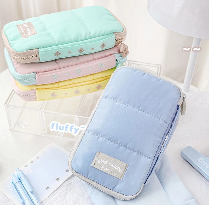 Color Block Korean Style Cute School Pencil Case for Students|Stationery & Pencil Cases