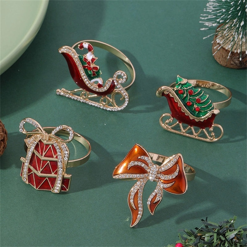 Christmas Cute Tree Santa Claus Elk Alloy Charm Ornament|Jewelry & Accessories