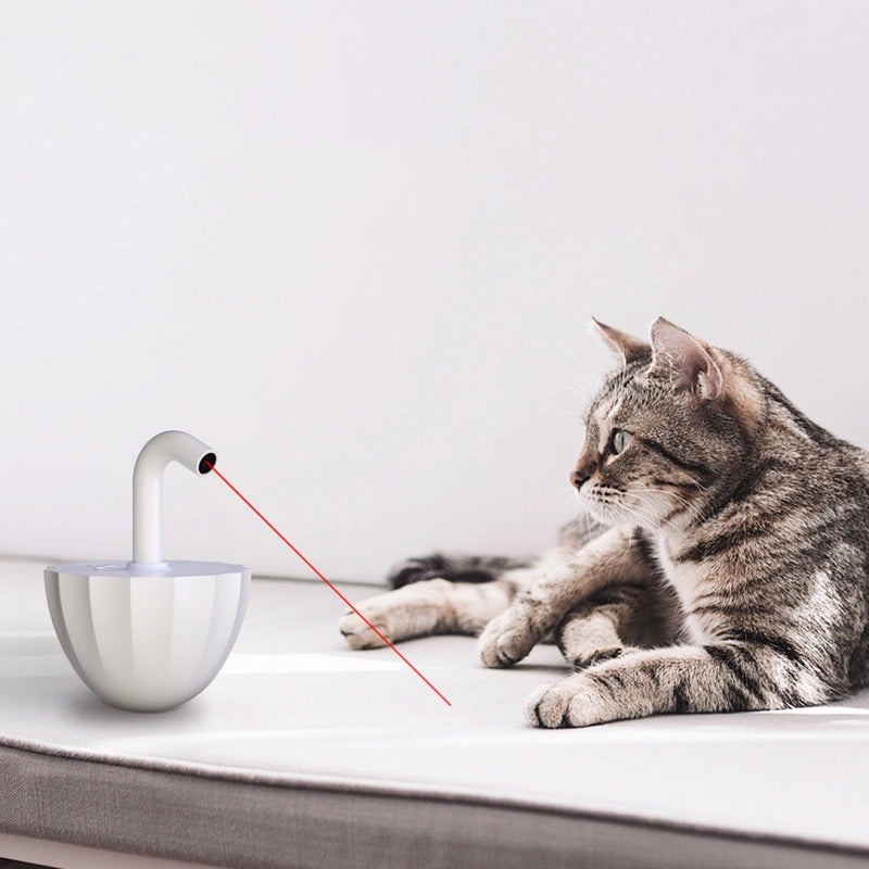 TANU Automatic Laser Cat Toy Self-Playing Interactive Electronic Cat Stick for Fun & Exercise|Pet Supplies - Cat Toys