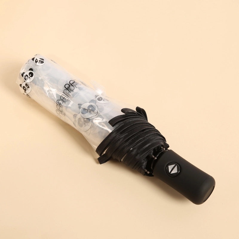 Cute Transparent Cartoon Umbrella Thickened Clear Student Rain Gear for Outdoor Photoshoot | Umbrellas & Rain Gear