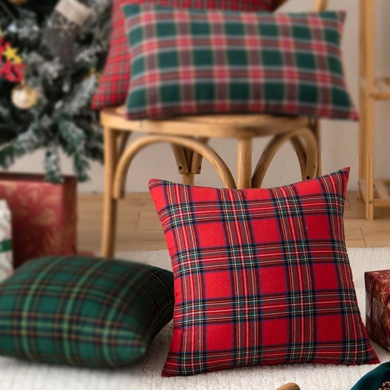 Nordic Christmas Tree Polyester Throw Pillow Cover for Couch Sofa Decor|Home Decor Pillows