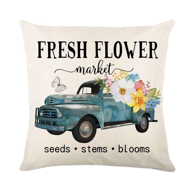 Minimalist Color Block Linen Pillow Covers for Vacation | Home Decor & Bedding