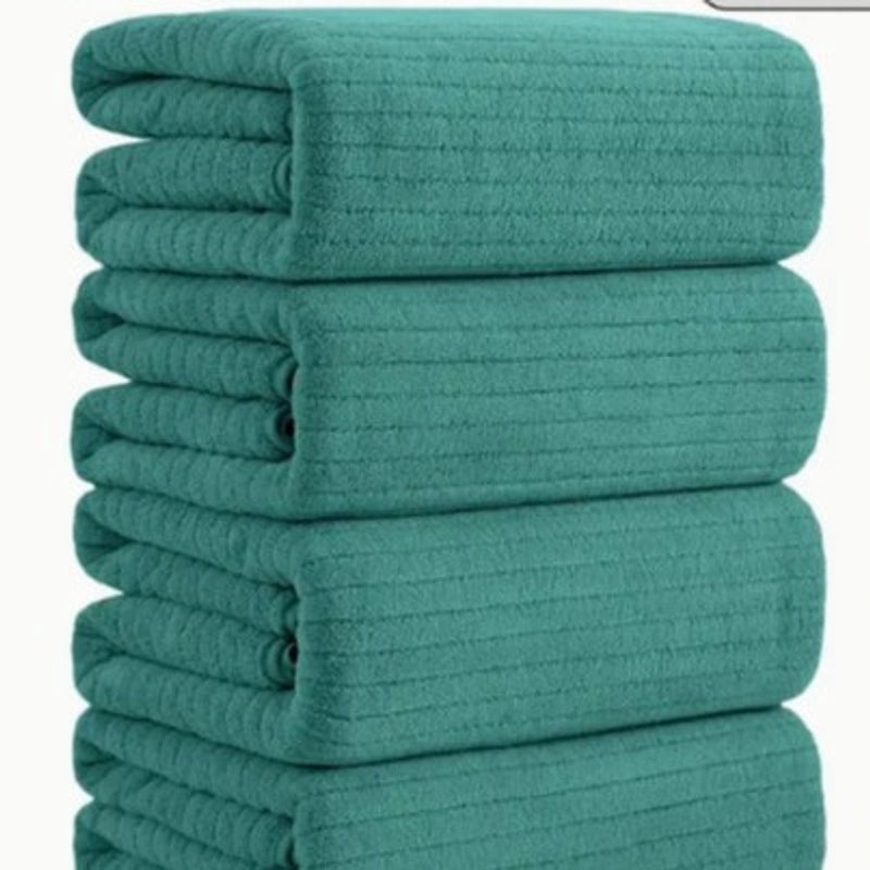 Coral Fleece Absorbent Quick-Dry Hair Towel Wrap for Adults | Bath Towels & Wraps