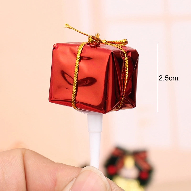 Christmas Cake Decoration Set Soft Glue Plug-in Christmas Tree Santa Snowman Reindeer Holiday Decor|Christmas Cake Decorations