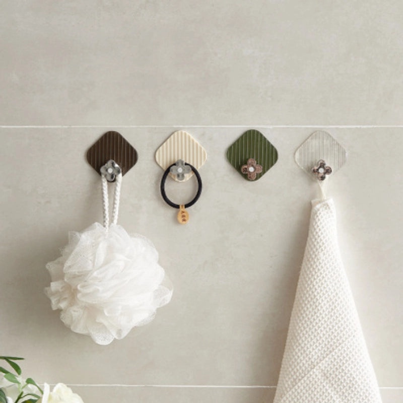 Minimalist Four Leaf Clover Hooks ABS PET Material | Home Organization Accessories