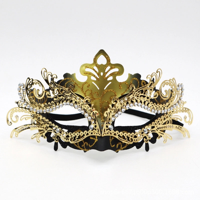 Mardi Gras Minimalist Geometric Plastic Party Mask | Party Supplies