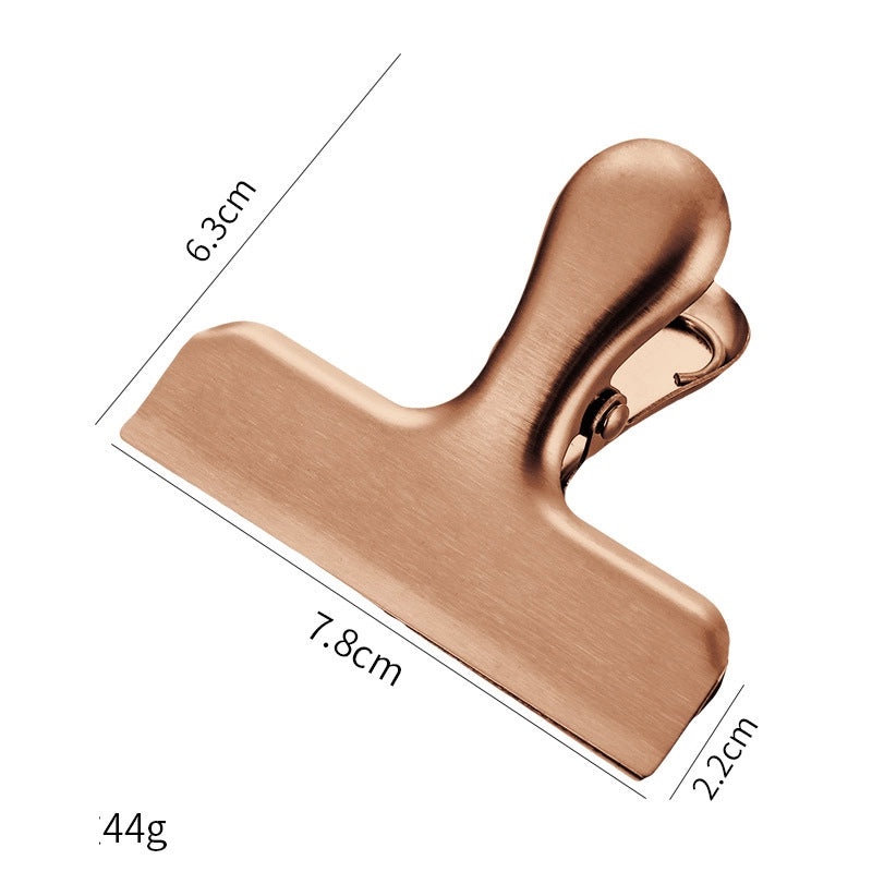 Stainless Steel T-type Sealing Clip for Snack Bags | Kitchen Storage Accessories