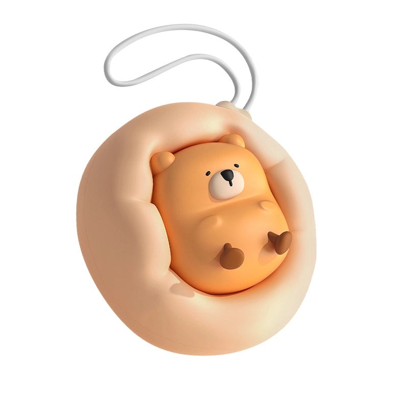 USB Rechargeable Bear Hand Warmer with Two Heat Settings Portable Student Gift Custom Logo|Winter Accessories