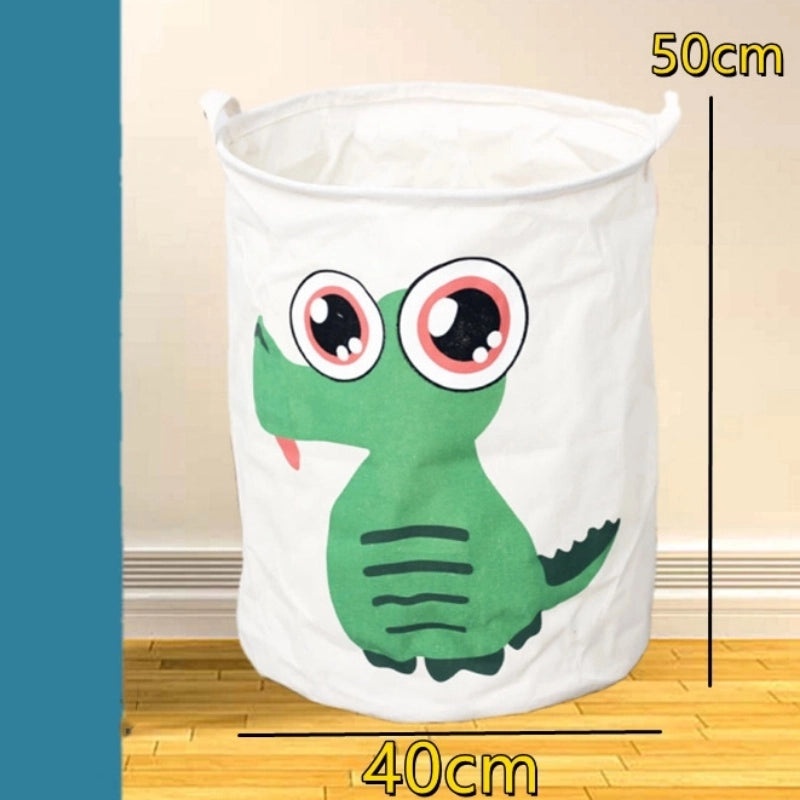 Geometric Animal Print Cotton Linen Storage Basket Minimalist Style|Home Storage & Organization