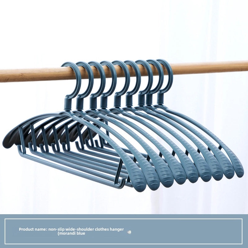 Seamless Wide Shoulder Non-slip Plastic Clothes Hanger for Adults | Home & Living Storage Solutions