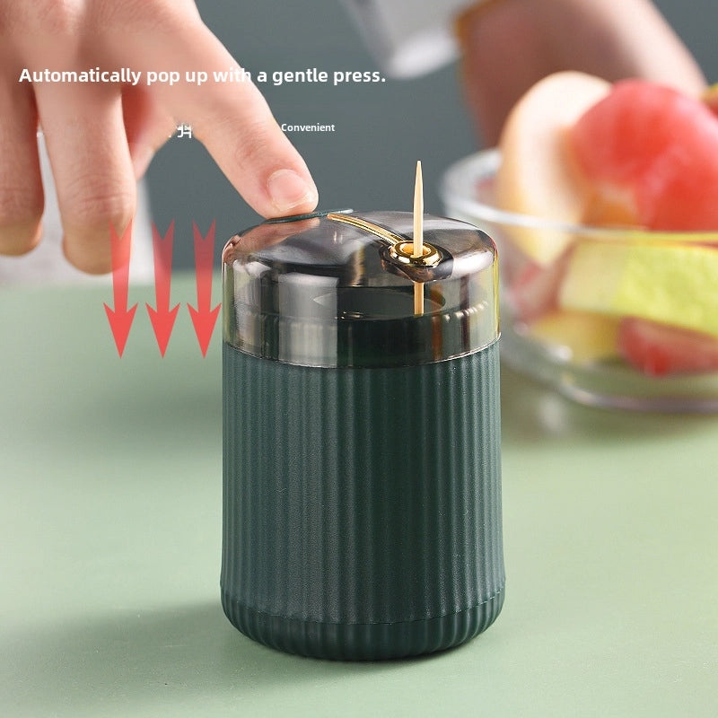 Modern Minimalist Automatic Toothpick Dispenser Press Pop-Up Can Luxury Home Convenience|Kitchen Accessories