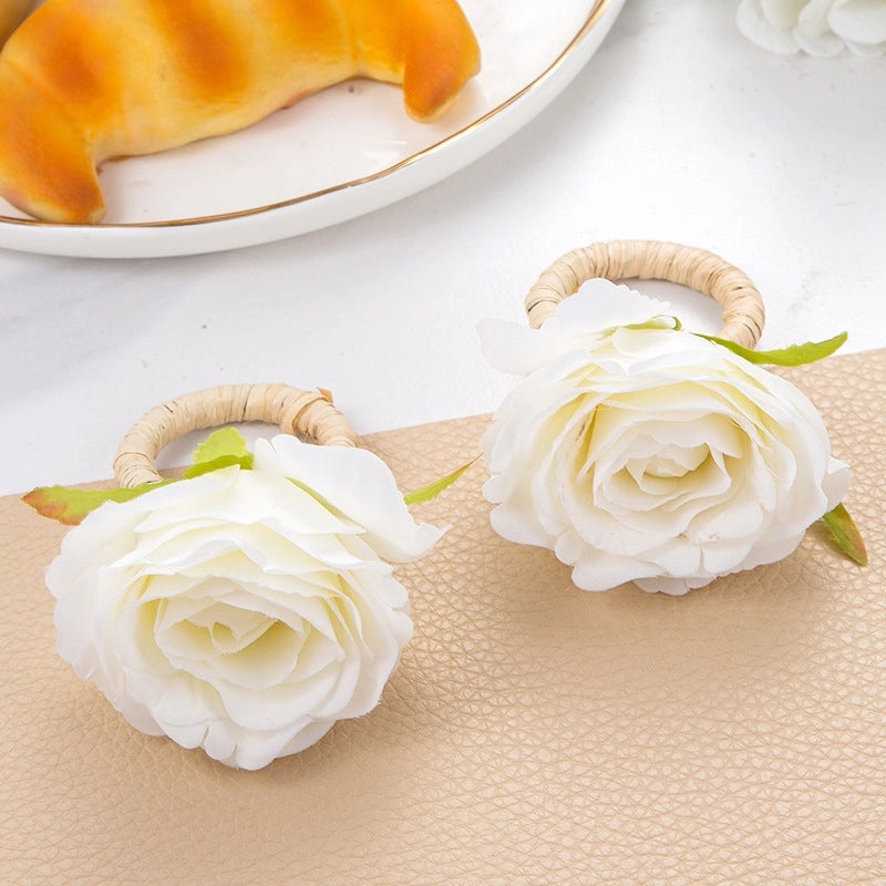 Elegant Red Heart Flower Stainless Steel Table Decoration for Valentine's Day | Home Decor