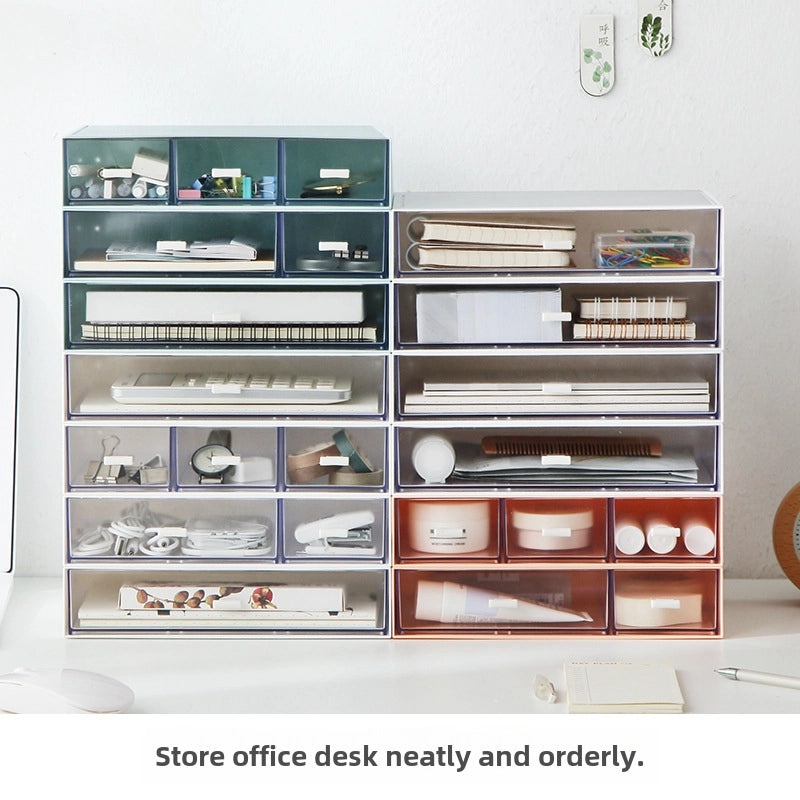 Elegant Desktop Cosmetic Storage Drawer Organizer | Home & Living Storage Solutions