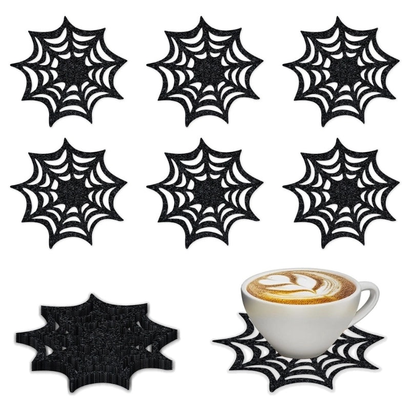 Halloween Minimalist Spider Web Coaster for Holiday Party Banquet | Home Decor & Party Supplies
