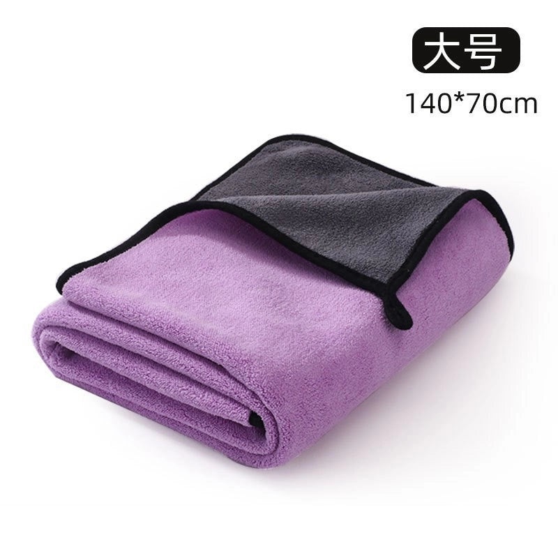 Extra Large Super Absorbent Pet Bathrobe Quick Dry Thickened Towel for Medium Large Dogs and Cats | Pet Bath Accessories