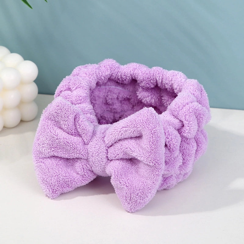 Eagle Eye Solid Color Coral Fleece Hair Cap for Bathrobe and Towels | Bath Accessories