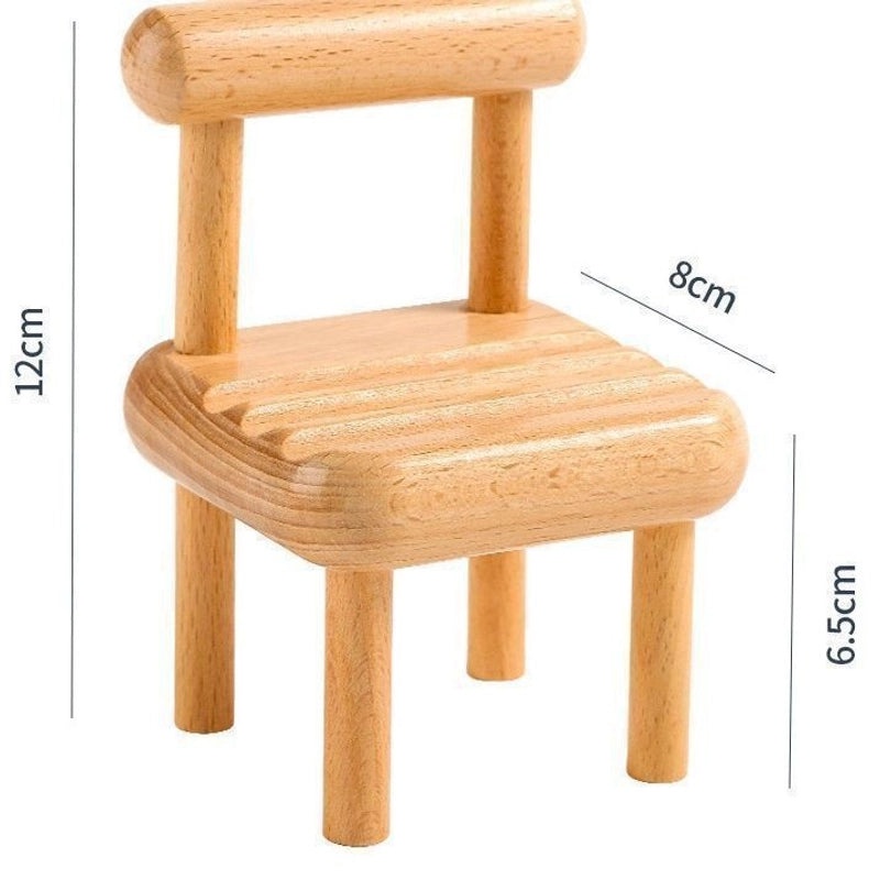 Wooden Minimalist Mobile Phone Holder for Chair | Phone Accessories