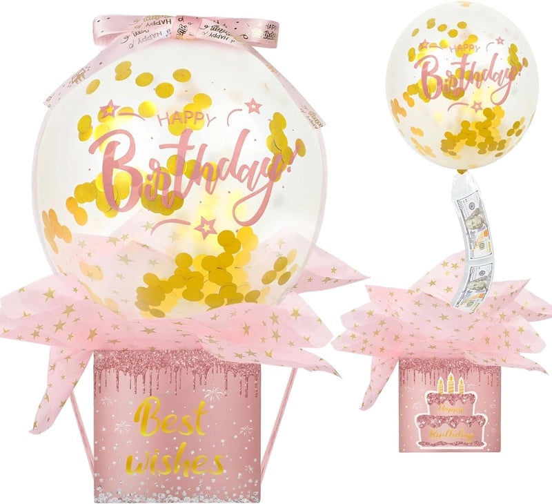 Birthday Party Lottery Box Balloons with IG Style Letter Paper Aluminum Film | Party Supplies