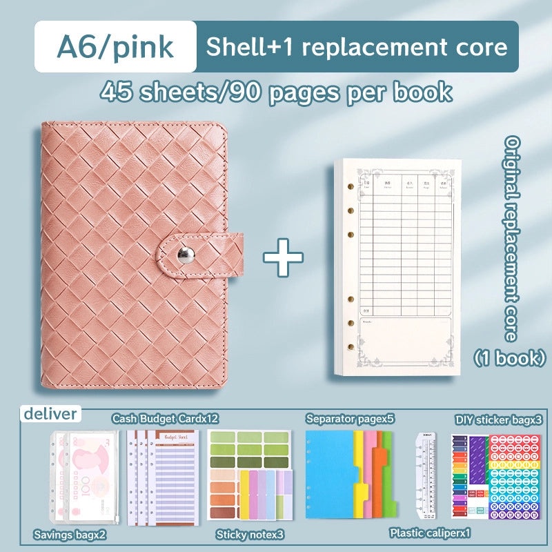 Solid Color PU Leather Notebook Set for School | Stationery & Notebooks