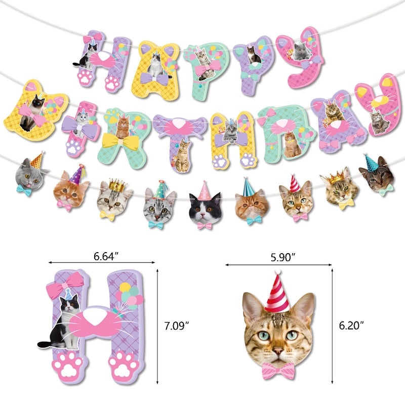 Cute Cat Holiday Party Emulsion Balloons | Party Supplies