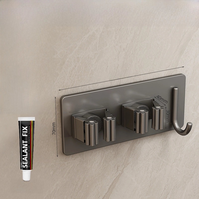 Punch-free Wall Mop Hook Strong Adhesive Broom Hanger Organizer|Home Storage & Organization