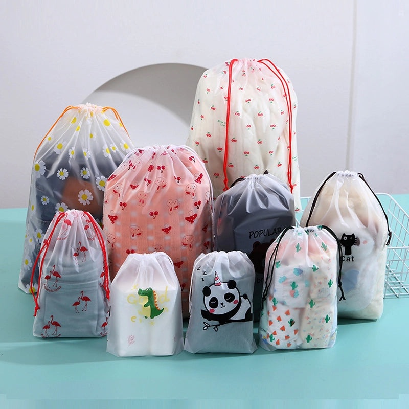 Casual Cartoon Solid Color PE Storage Pouch for Daily Use|Storage Bags & Organizers