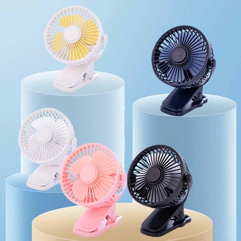 Portable Rechargeable Clip Fan with Rotating Head and Large Airflow | Home Appliances Fans