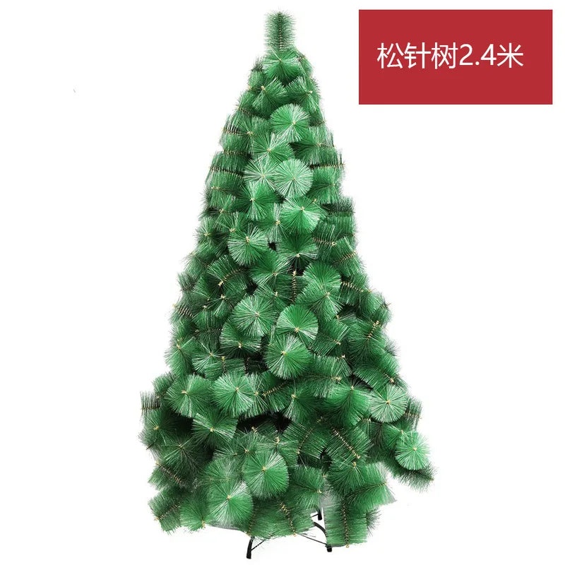 PVC Christmas Tree in Pink Blue Flocking Cedar 60-180cm Desktop Mall Decoration|Holiday Decor