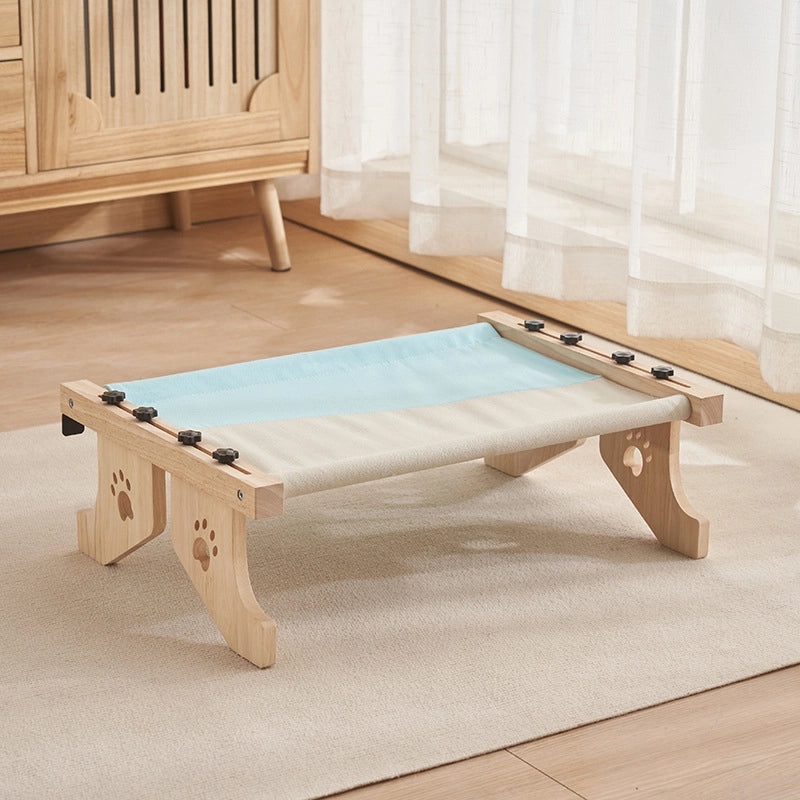 Cat Hanging Bed for Window Balcony Solid Wood Cat Nest Hammock Bedside Strong Load 40kg | Pet Supplies Cats Beds