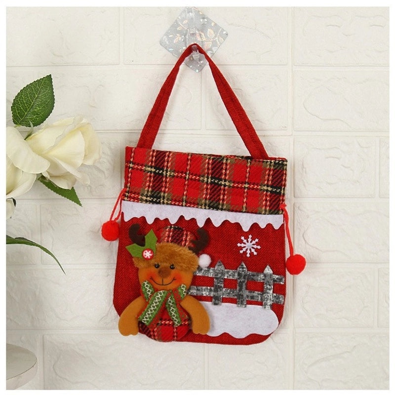 Nordic Christmas Gift Bags Santa Snowman Elk Party Decorations | Christmas Party Supplies